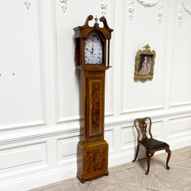 English swan neck longcaes clock D