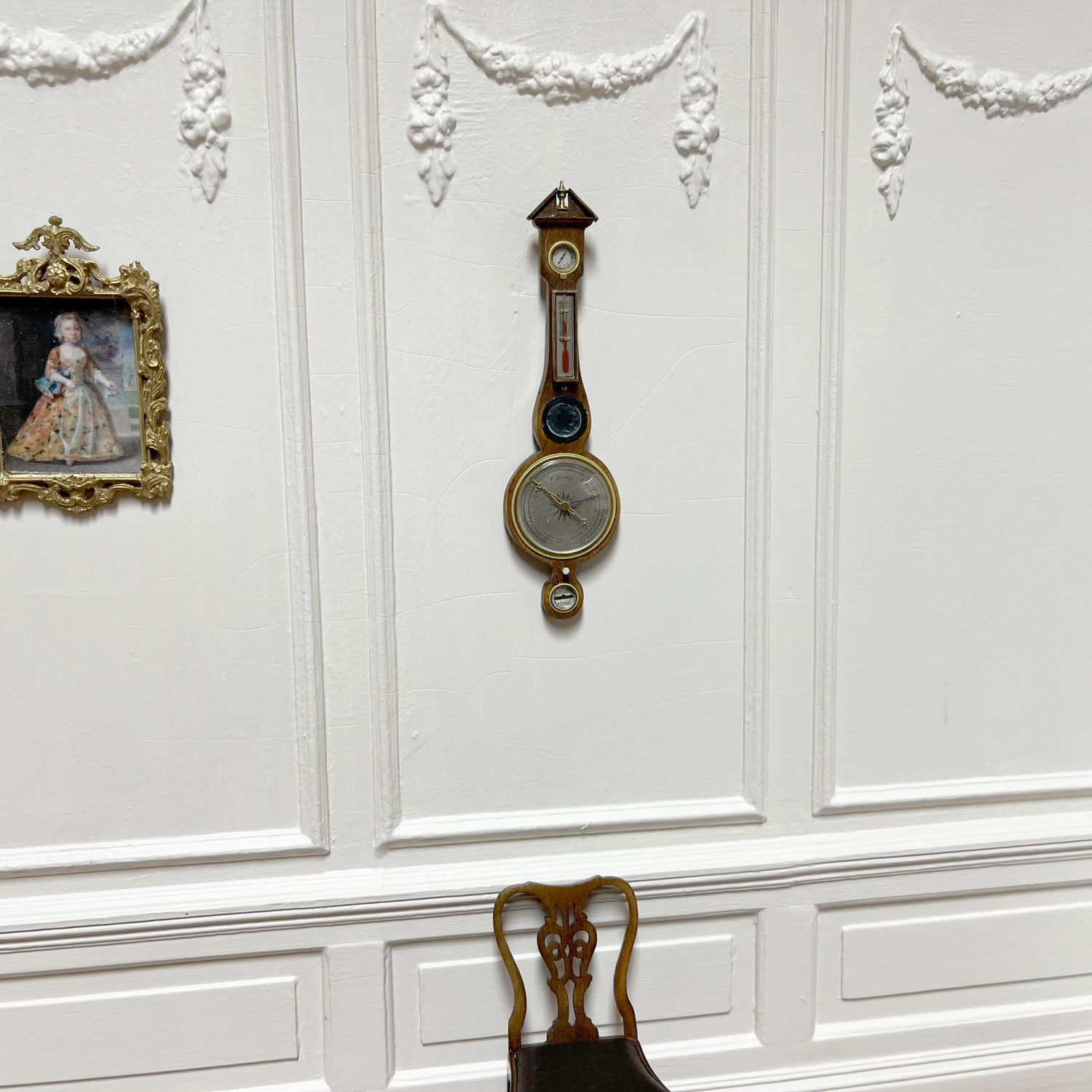 Georgian wheel barometer circa 1790