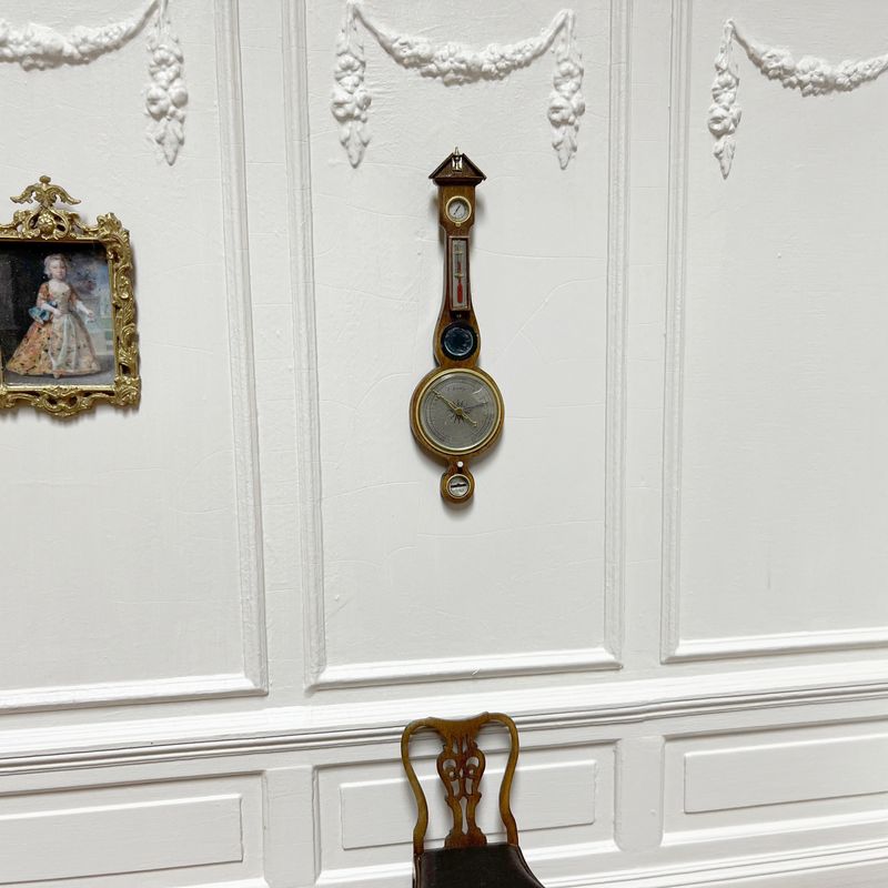 Georgian wheel barometer circa 1790 Georgian wheel barometer circa 1790