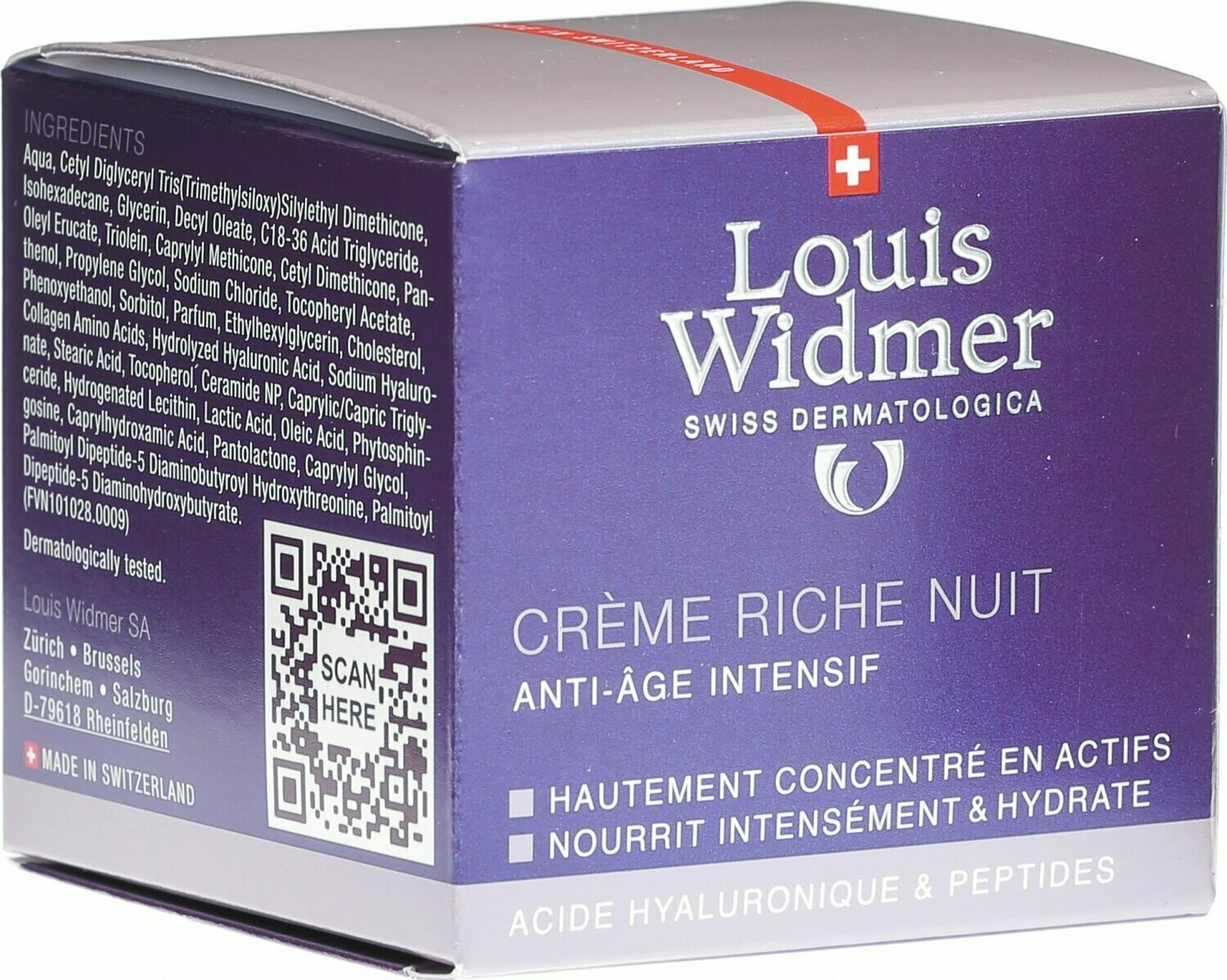 LOUIS WIDMER crema ricca notte ANTI-AGE 50 ml