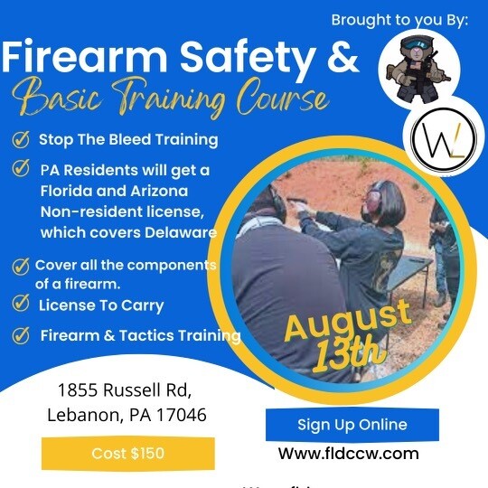 Firearm safety & medical training