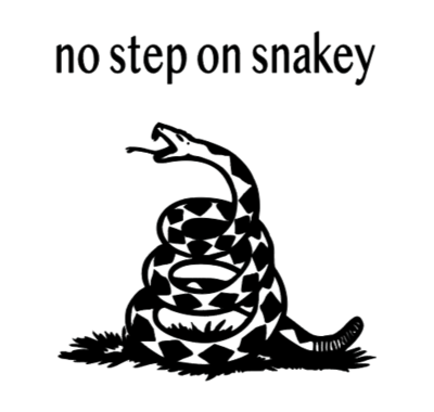 No Step On Snakey Gadsden Flag Sticker