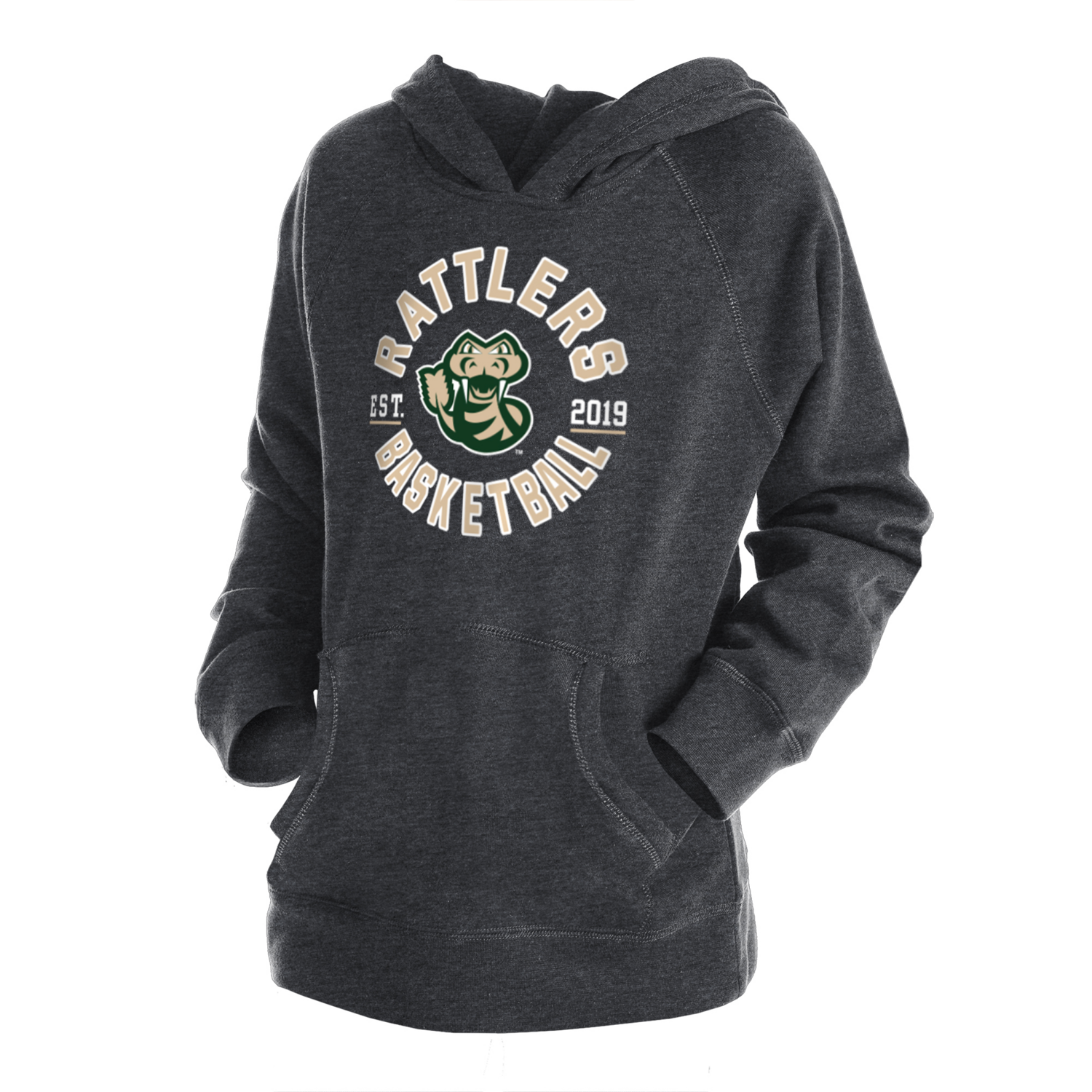 Saskatchewan Rattlers Kids Charcoal Established Hoodie