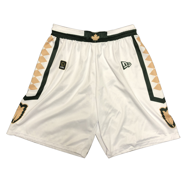 Saskatchewan Rattlers White Game Shorts