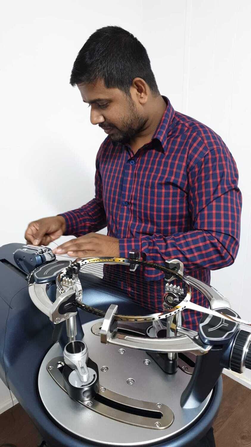 racket stringing without string