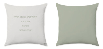 WORD PUZZLE GREEN CUSHIONS ℗