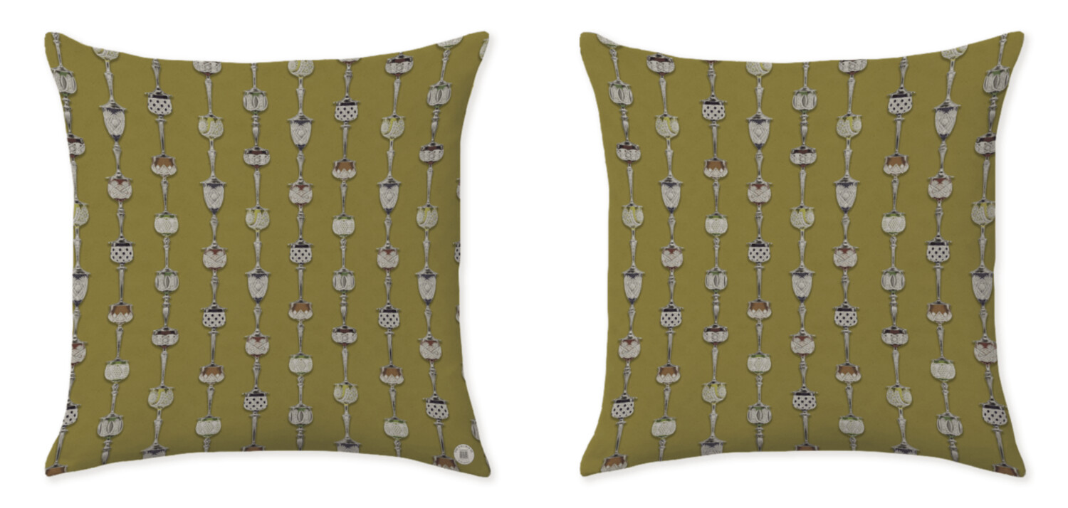 WINE AND DINE YELLOW CUSHIONS