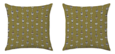 WINE AND DINE YELLOW CUSHIONS