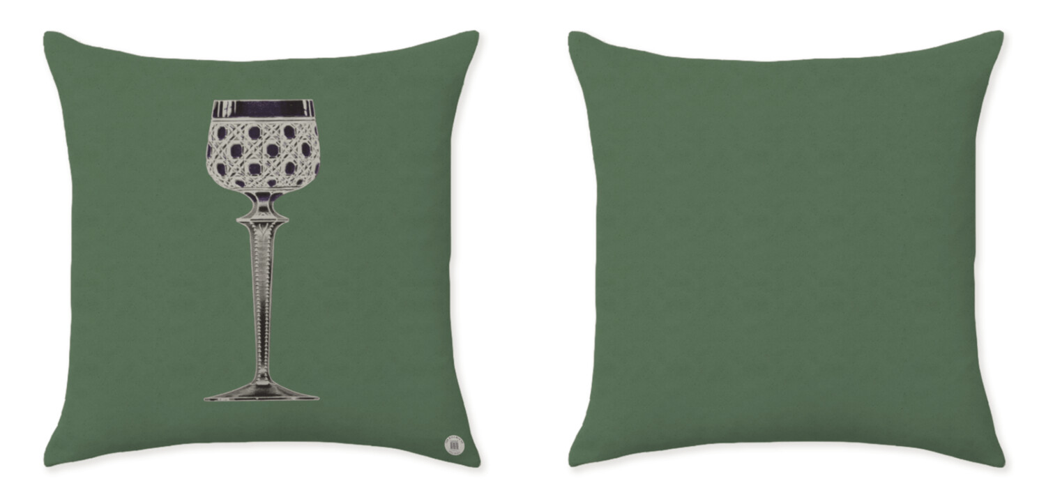 WINE AND DINE GREEN BIG CUSHIONS