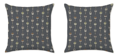WINE AND DINE BLUE CUSHIONS