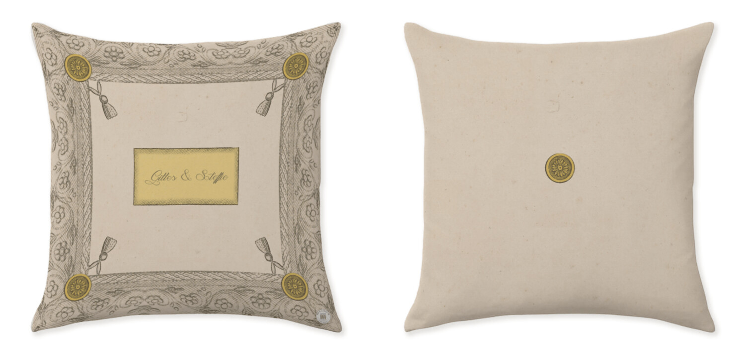 THE CANOPIED BED YELLOW CUSHIONS ℗
