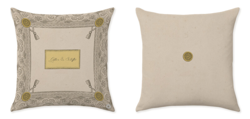 THE CANOPIED BED YELLOW CUSHIONS ℗