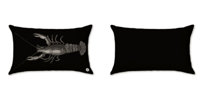 THE LOBSTER/TURBOT BLACK CUSHIONS