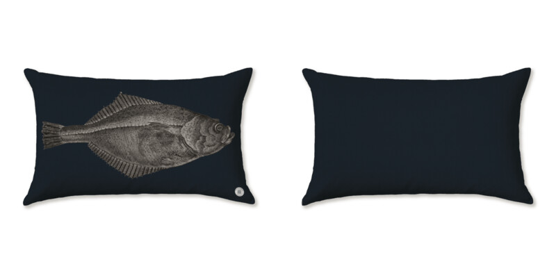 THE LOBSTER/TURBOT DARK BLUE CUSHIONS