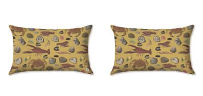 THE OYSTER / SEAFOOD YELLOW CUSHIONS