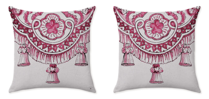 CARTOUCHE PINK CUSHIONS