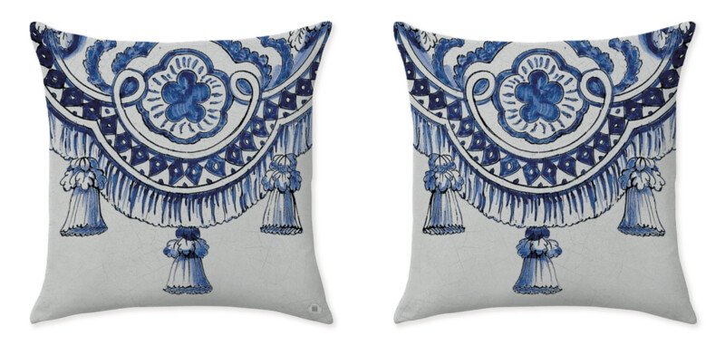 CARTOUCHE BLUE CUSHIONS