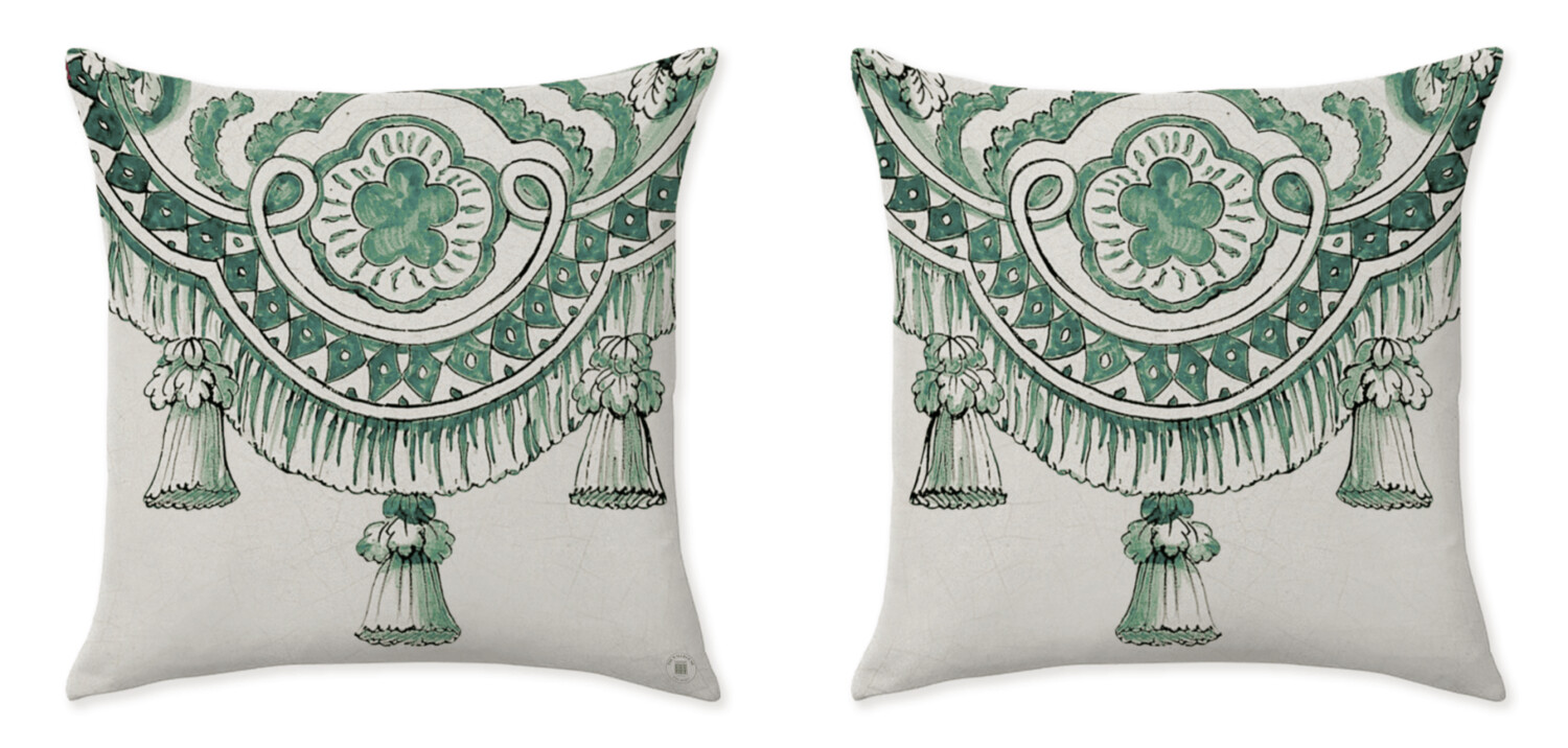 CARTOUCHE GREEN CUSHIONS