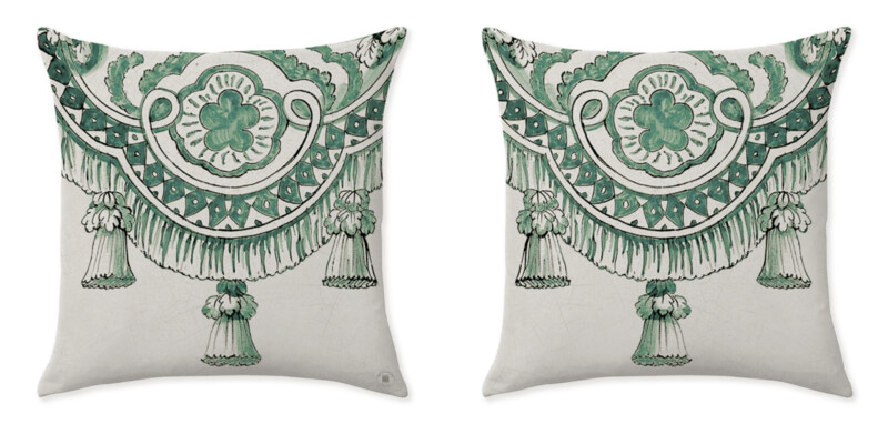 CARTOUCHE GREEN CUSHIONS