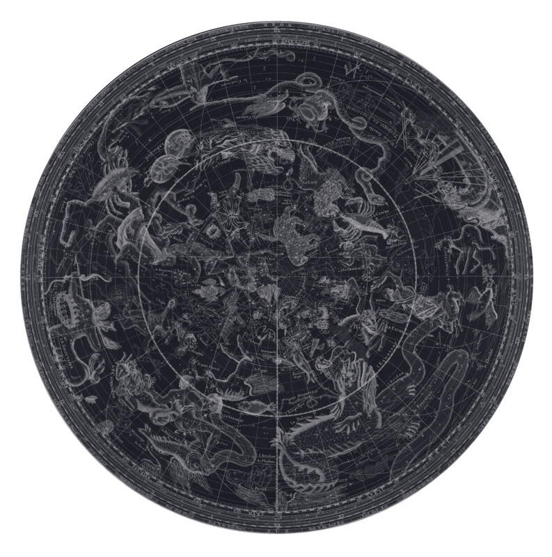 STAR CHART DARK BLUE CEILING/WALL STICKER