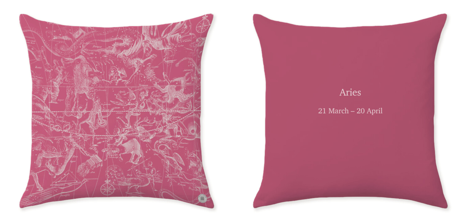 STAR CHART ZODIAC PINK CUSHIONS ℗