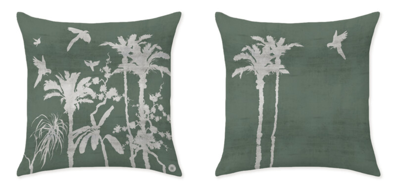 PALMS GREEN CUSHIONS