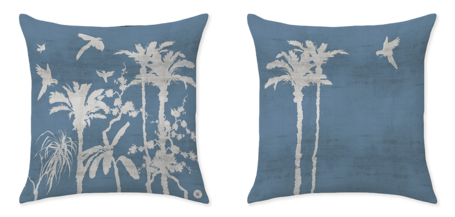 PALMS BLUE CUSHIONS