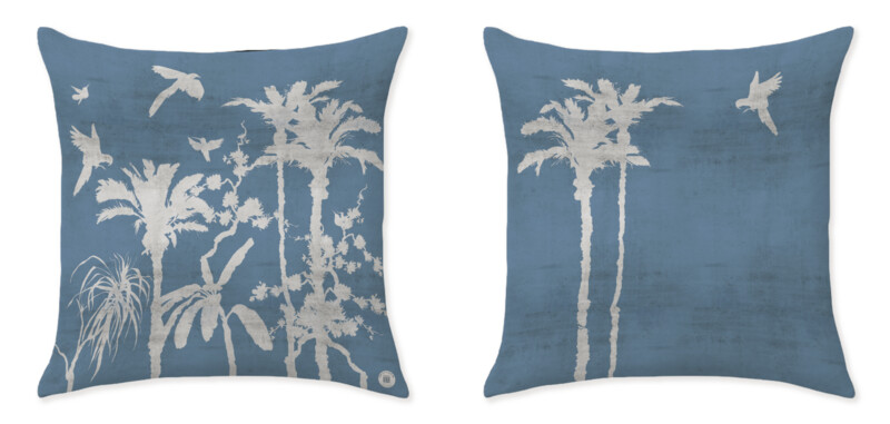 PALMS BLUE CUSHIONS