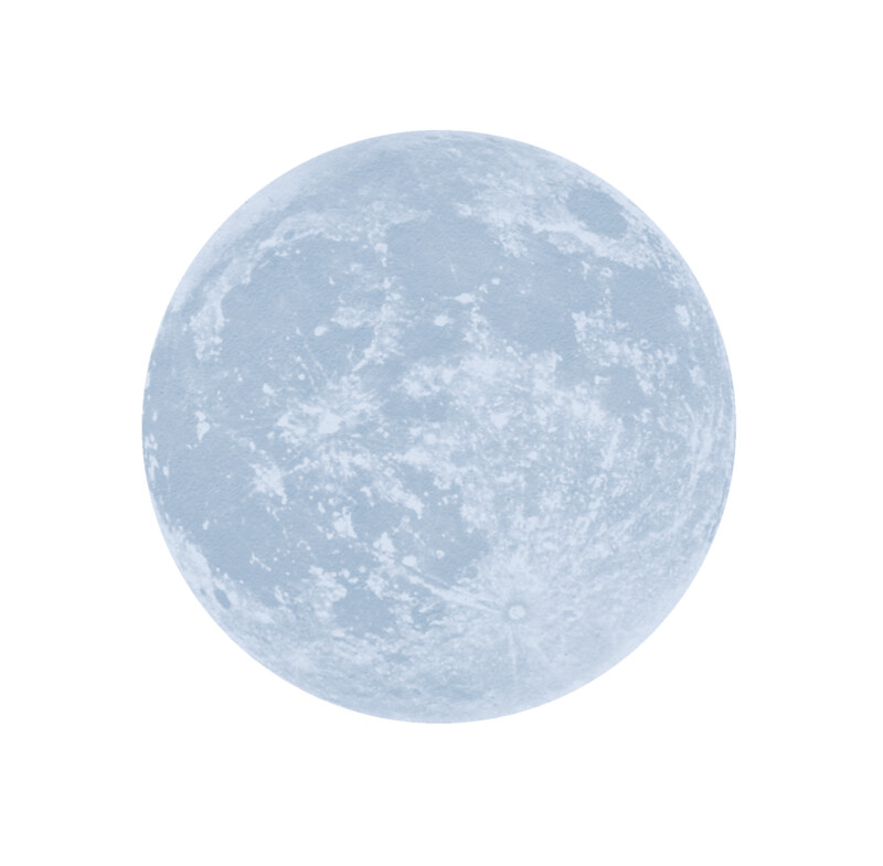 WISH MOON BLUE CEILING/WALL STICKER ℗