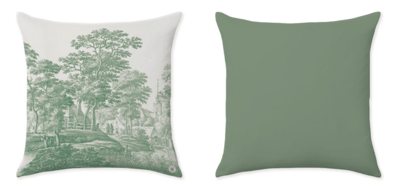 ITALIANATE GREEN CUSHIONS