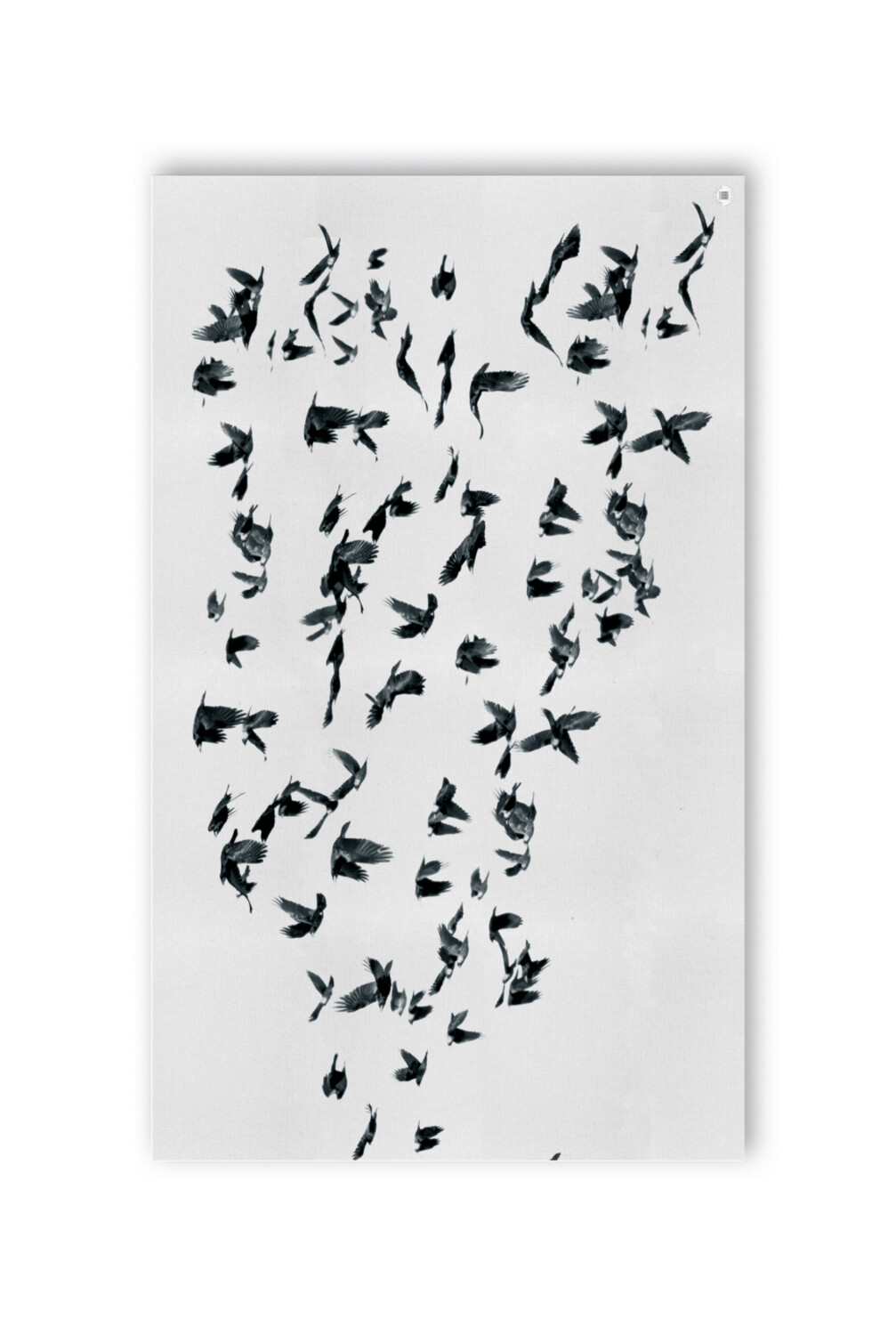 THE BIRDS WHITE TABLECLOTH