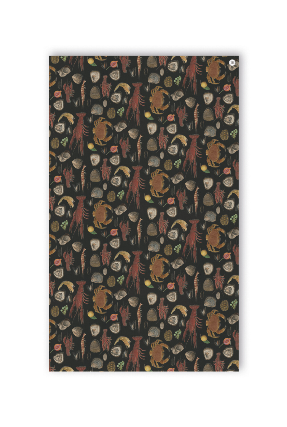 THE OYSTER / SEAFOOD  BLACK TABLECLOTH