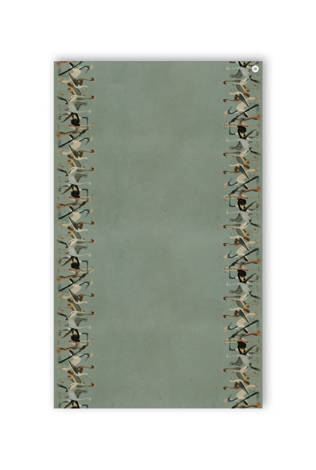 IBIS GREEN TABLECLOTH