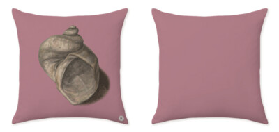 THE OYSTER PERIWINKLE PINK CLOSE UP CUSHIONS