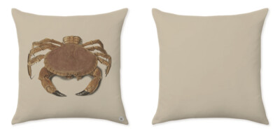 THE OYSTER CRAB OFF-WHITE CLOSE UP CUSHIONS