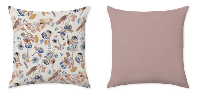 COQUELICOT WHITE CUSHIONS