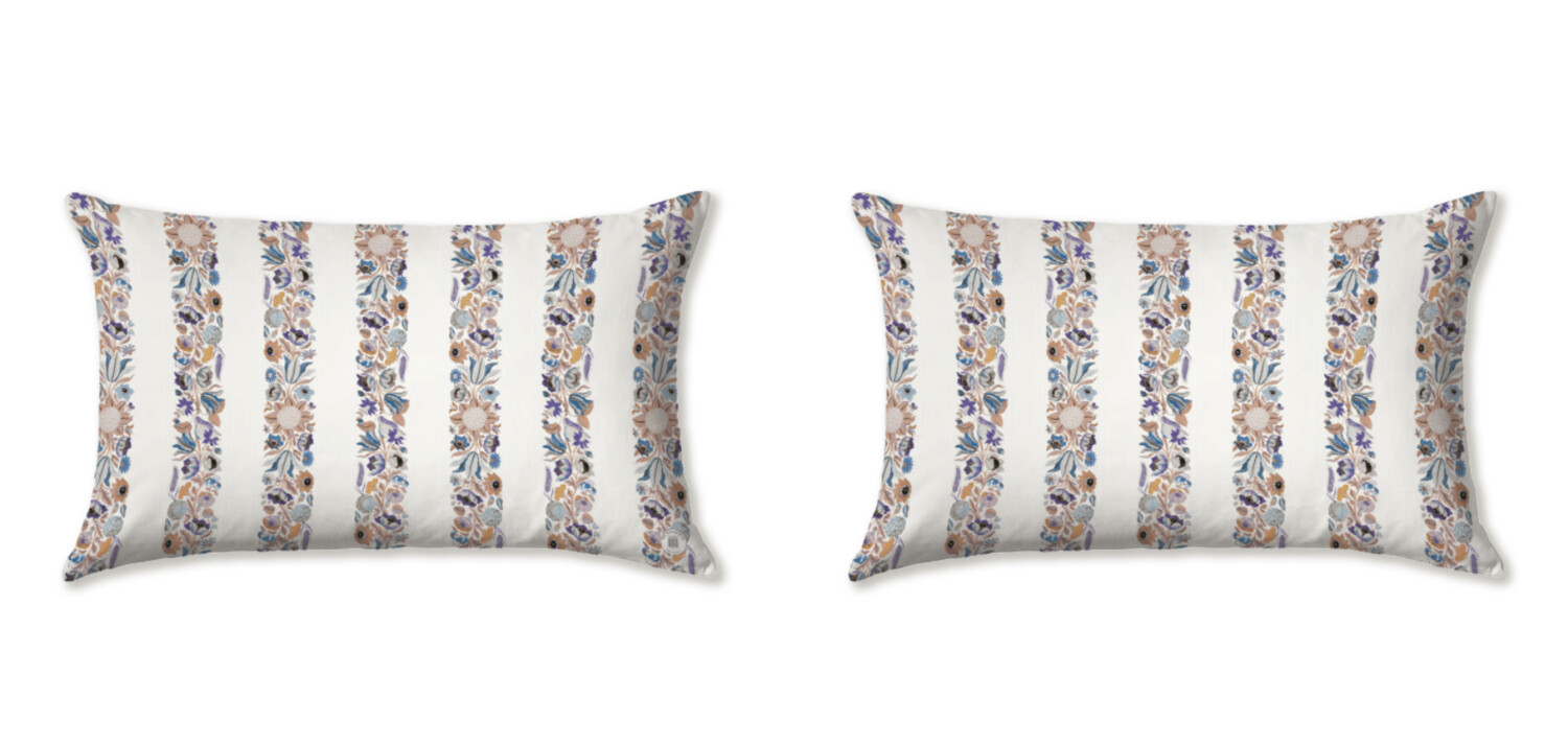 COQUELICOT WHITE CUSHIONS