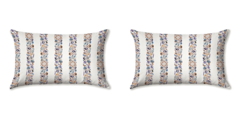 COQUELICOT WHITE CUSHIONS
