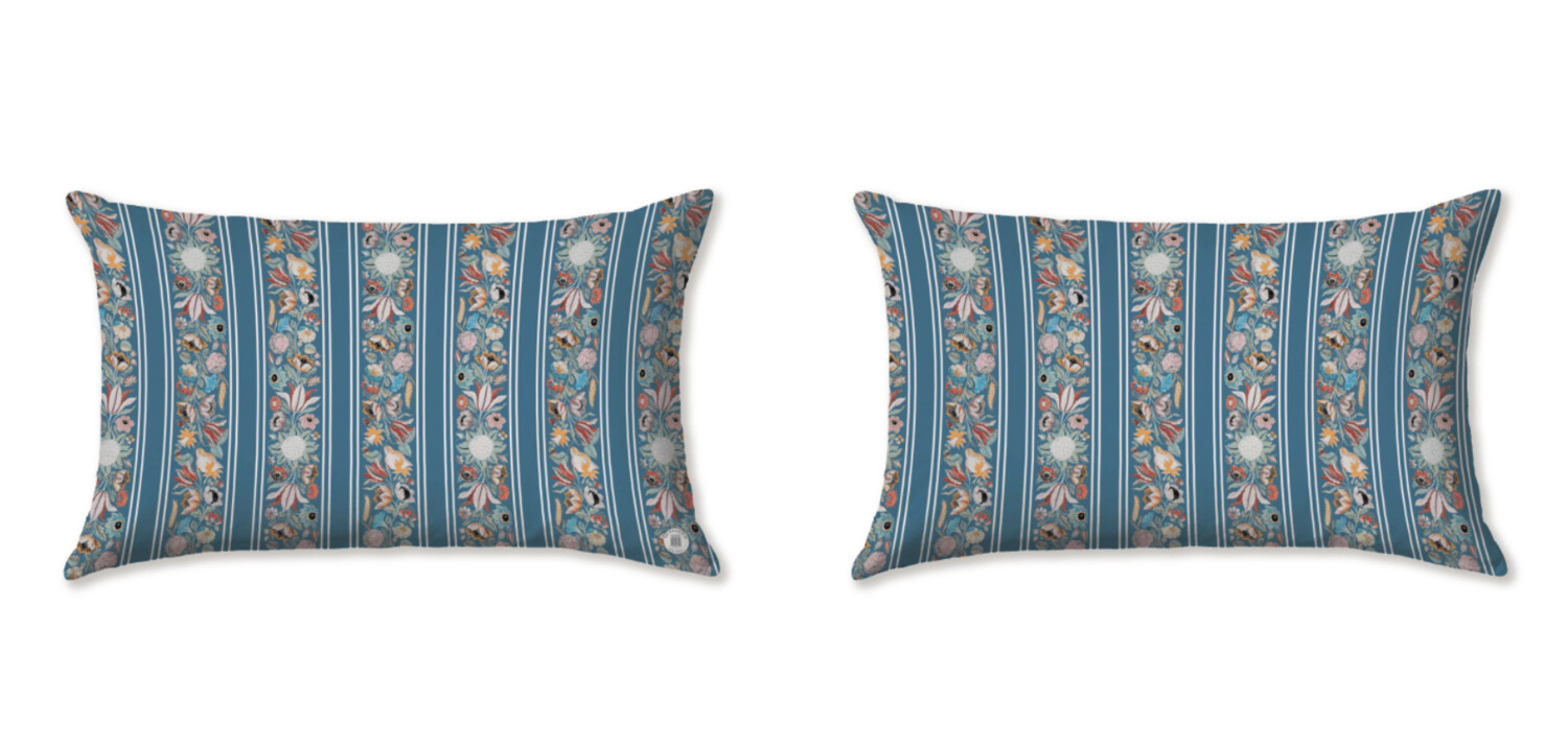 COQUELICOT BLUE  CUSHIONS