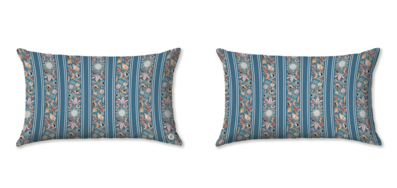 COQUELICOT BLUE  CUSHIONS