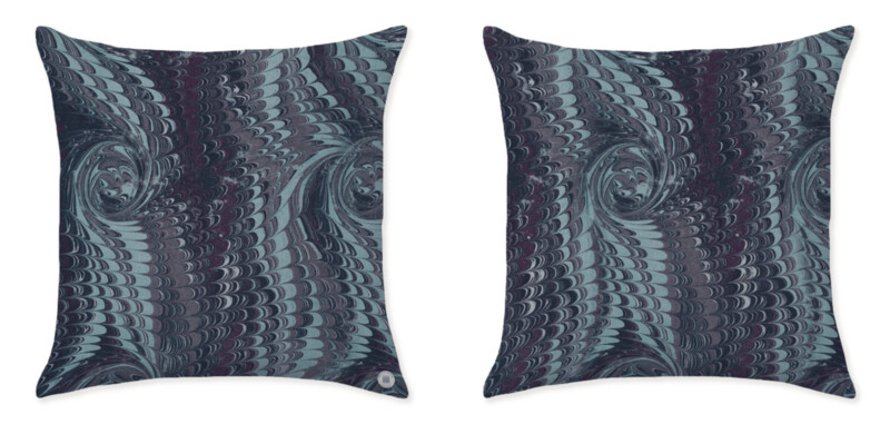 NOTEBOOK MARBLE DARK BLUE CUSHIONS