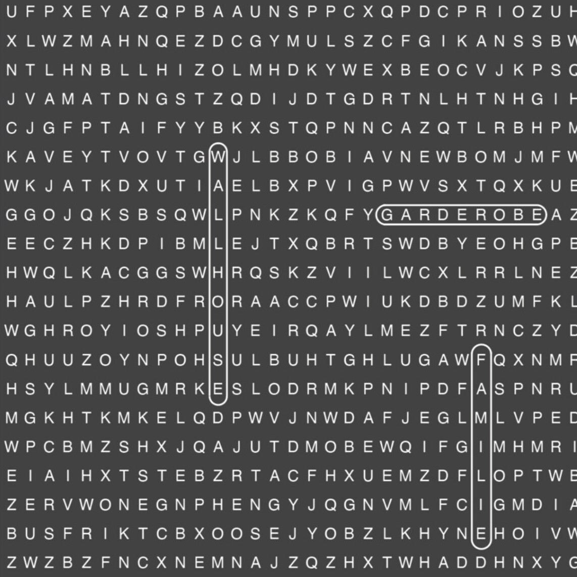 WORD PUZZLE DEEP GREY €49.50m2 ℗