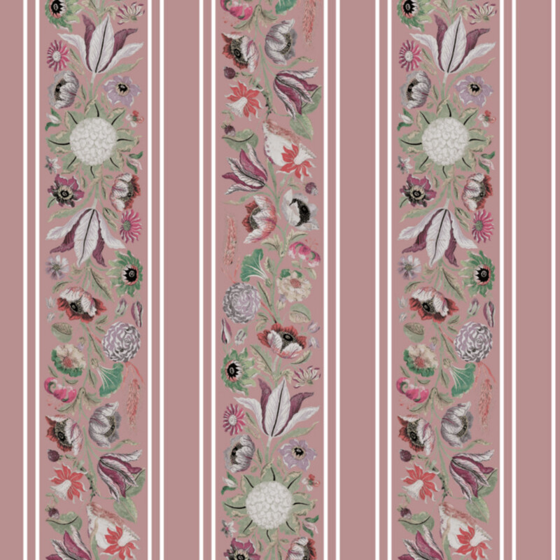 COQUELICOT STRIPE PINK €45m2