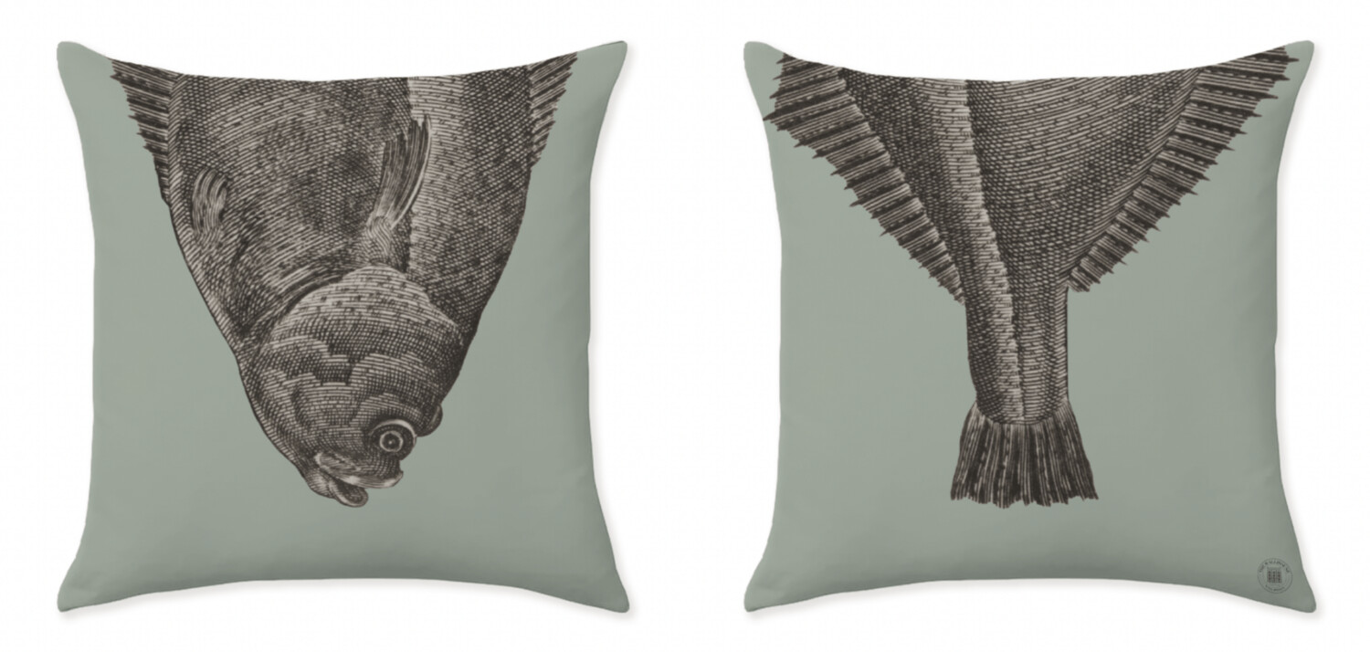 THE LOBSTER/TURBOT MINT GREEN CUSHIONS
