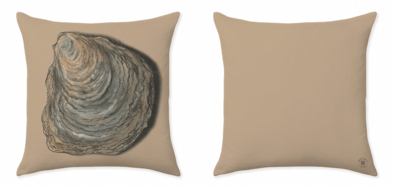 THE OYSTER YELLOW BEIGE CLOSE UP CUSHIONS