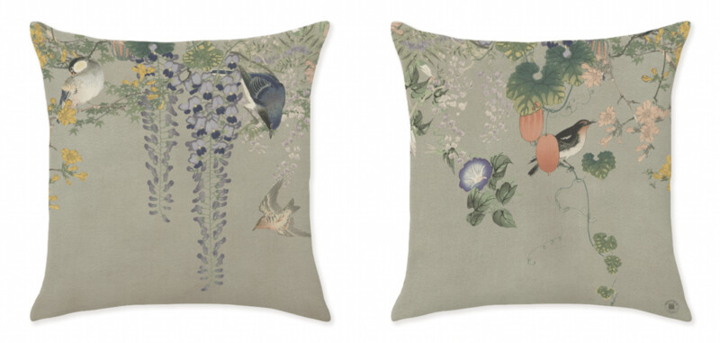 WISTERIA FESTOEN GREEN CUSHIONS