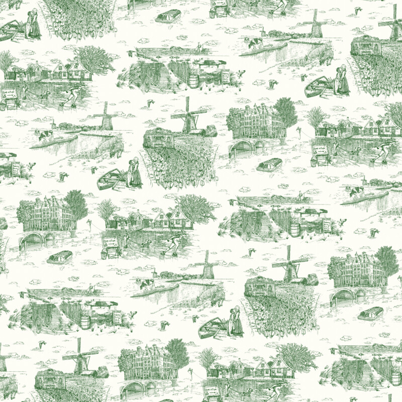 TOILE DE HOLLANDE DUTCH GREEN €45.00m2