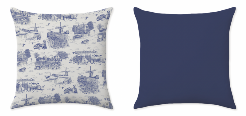 TOILE DE HOLLANDE CLASSIC BLUE CUSHIONS