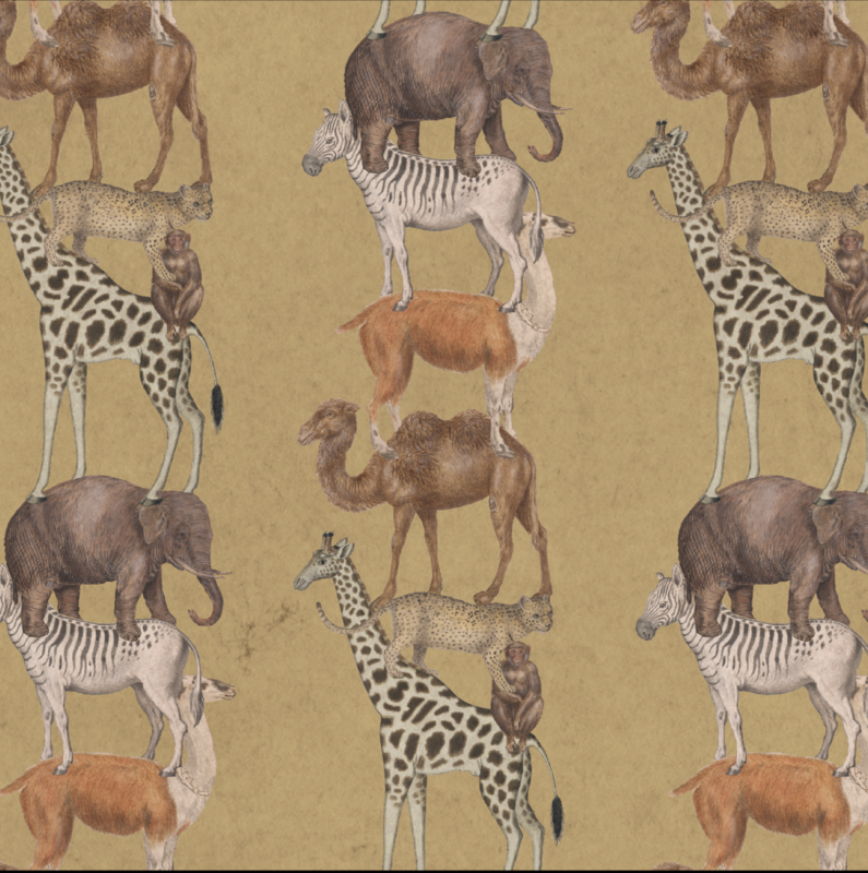 STACKING WILD ANIMALS YELLOW €45.00m2