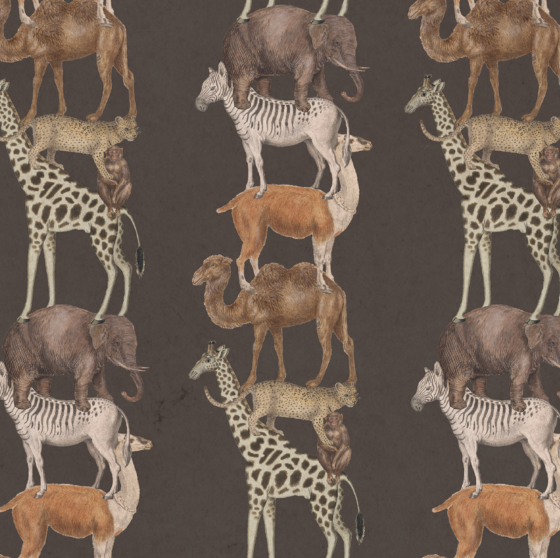 STACKING WILD ANIMALS BROWN €45.00m2